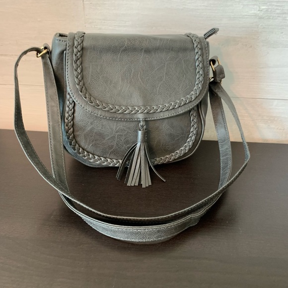 Gray Tassel Crossbody - Picture 2 of 7